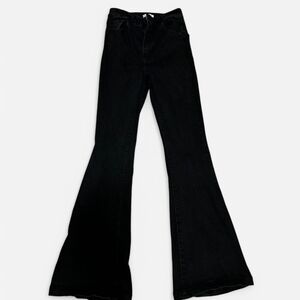 Women's Black Flared Jeans